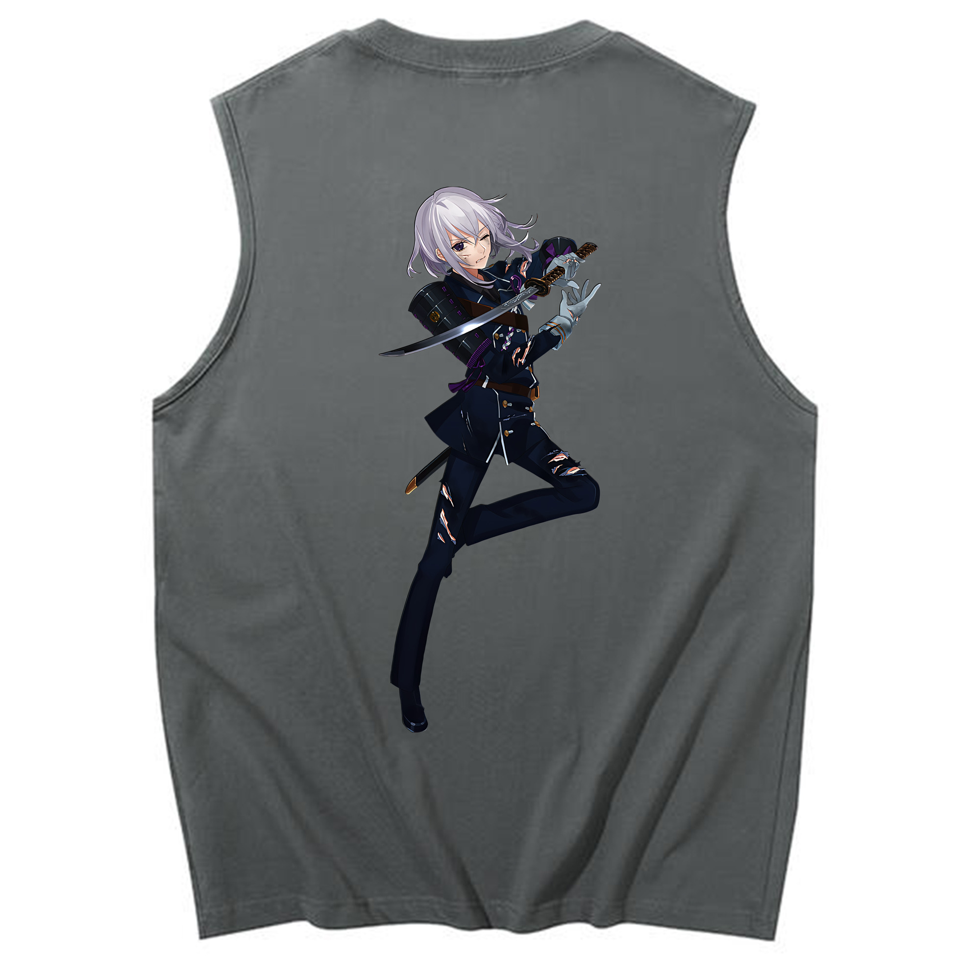 （画像用） 刀剣乱舞 Touken Ranbu コットン100％タンクトップ（背面プリント）